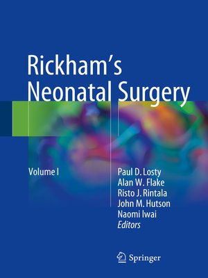cover image of Rickham's Neonatal Surgery